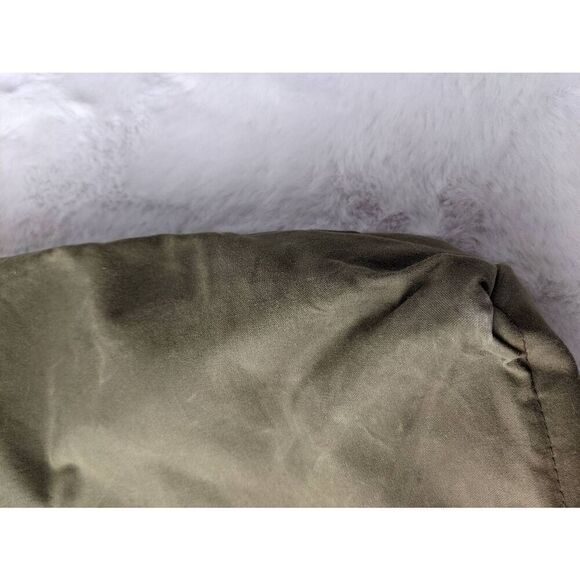 Filson Vintage Two Tone Tote Bag Canvas Green Navy w Pockets **Distressed Stains - Picture 9 of 16